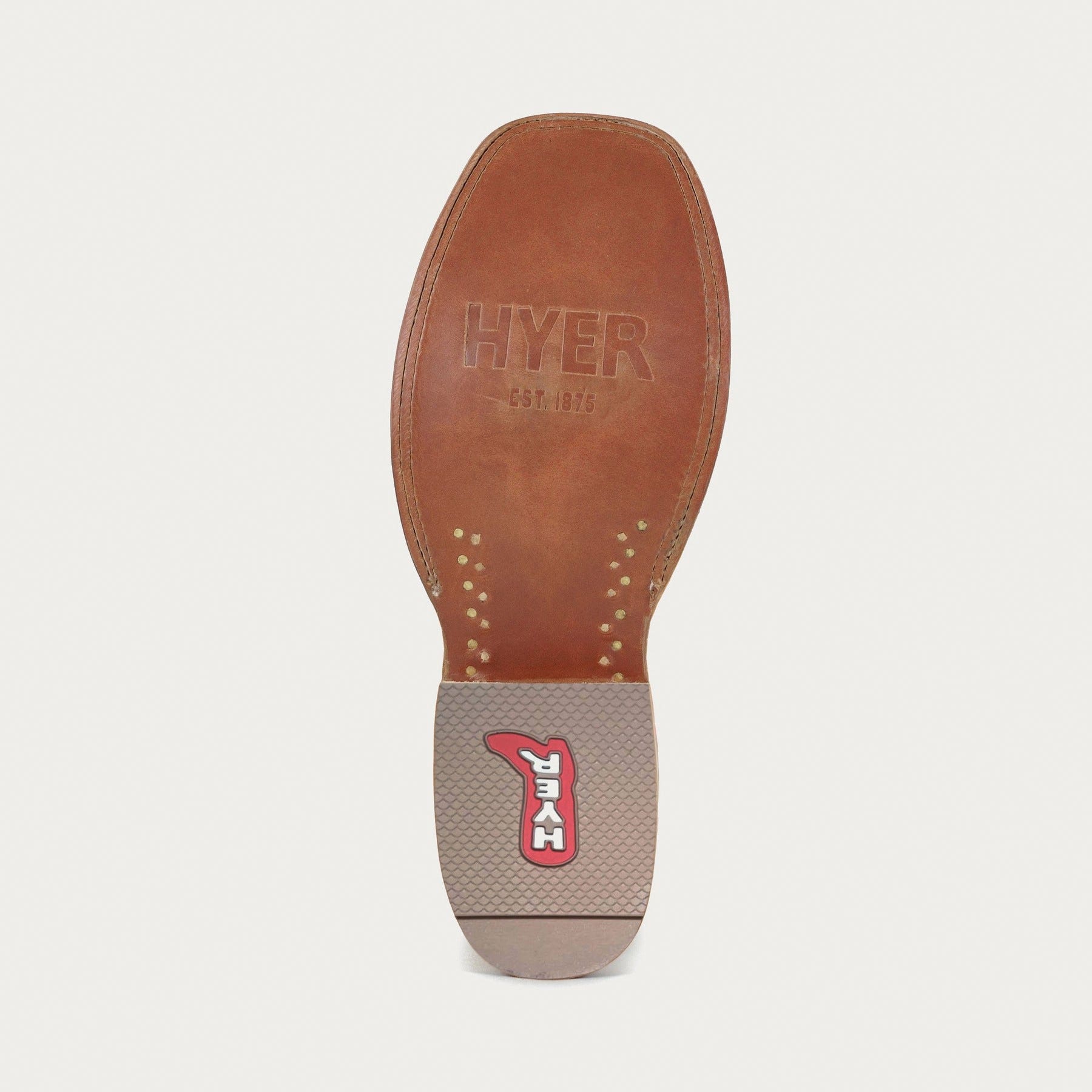 Hyer HM11007-12EE Boots, 12, EE W, Sawyer, Red/Tan, Leather Upper