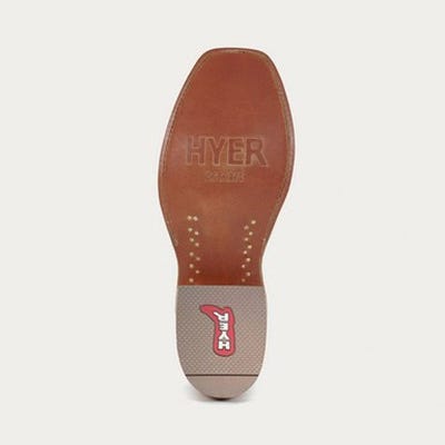 Hyer Women's Rose Hill Western Boots, 8, B W, Orange, Leather Upper