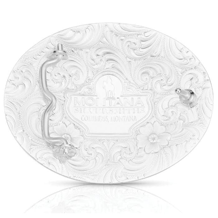Montana Silversmiths Geometric Oval Belt Buckle – Swivel Closure