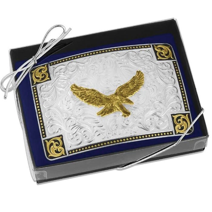 Montana Silversmiths Filigree Etched Belt Buckle – Swivel Closure