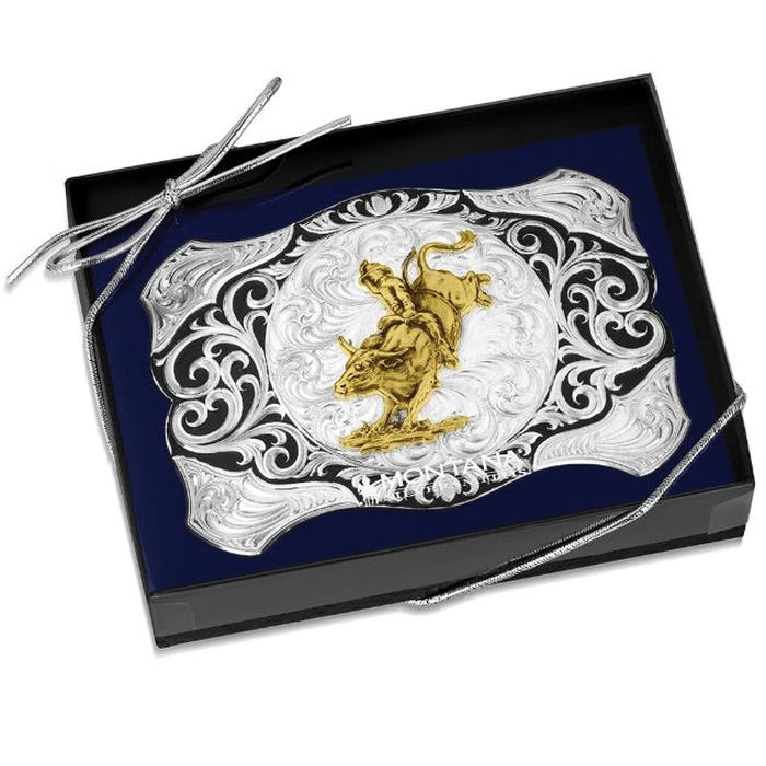 Montana Silversmiths Southwestern Belt Buckle – Swivel Closure