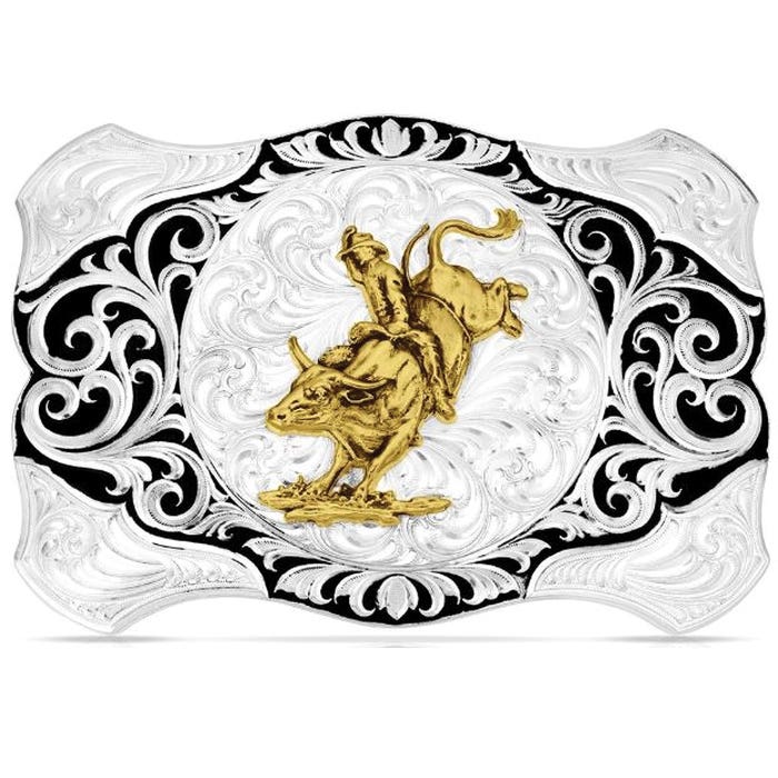 Montana Silversmiths Southwestern Belt Buckle – Swivel Closure