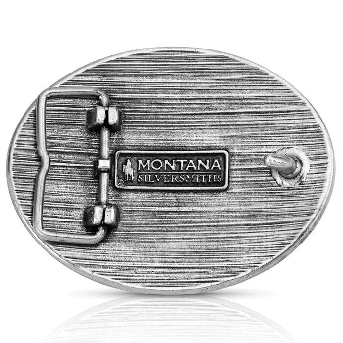 Montana Silversmiths Christian Cowboy Oval Belt Buckle – Swivel Closure