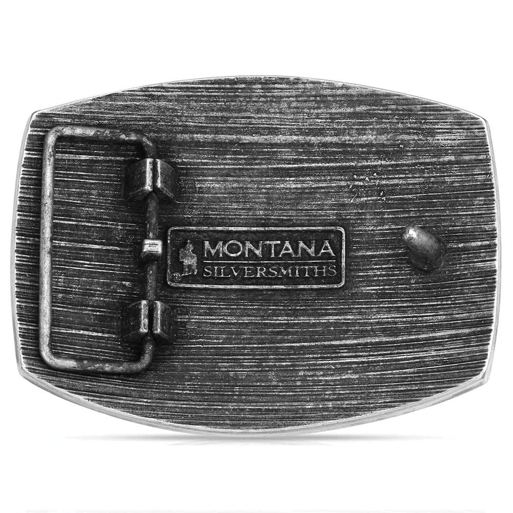 Montana Silversmiths Filigree Cactus Etched Belt Buckle