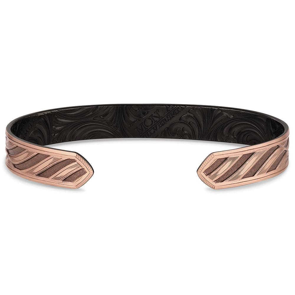 Montana Silversmiths American Made Series AMBC6414BLB Bracelet, Cuff, Men's, One-Size, Untamed Valor, Brass