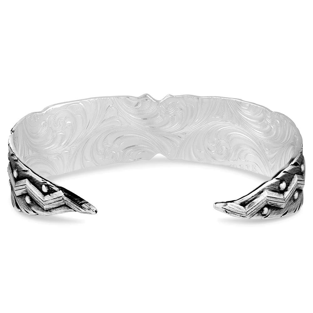 Montana Silversmiths American Made Series AMBC6421 Bracelet, Cuff, One-Size, Wild Lightning, Turquoise Gemstone, Brass