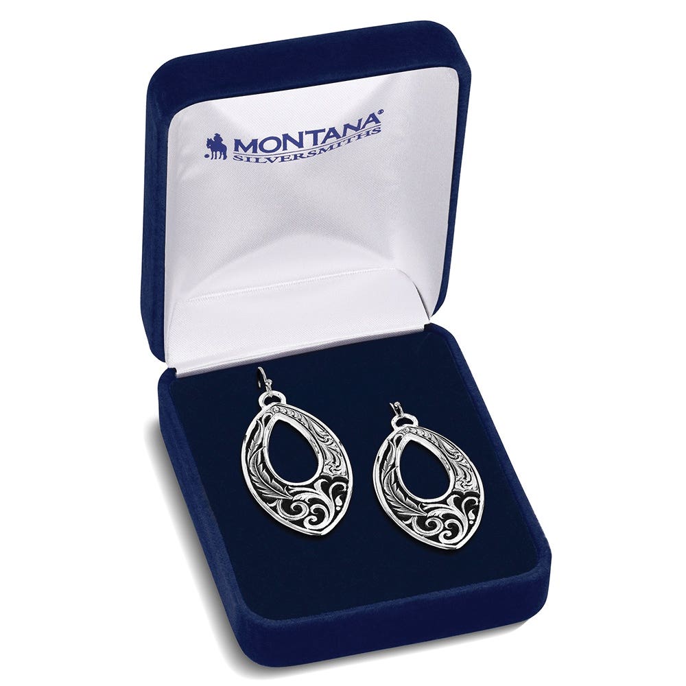 Montana Silversmiths American Made Series AMER6419 Earrings, Dangle, Women's, Shadow and Shine, Brass/Stainless Steel