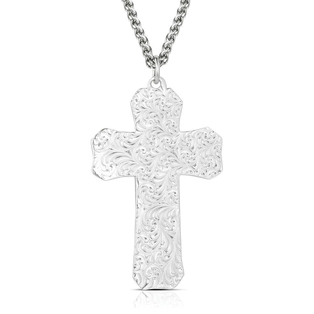 Montana Silversmiths American Made Series AMNC6417 Necklace, Men's, One-Size, Faith and Freedom, Brass