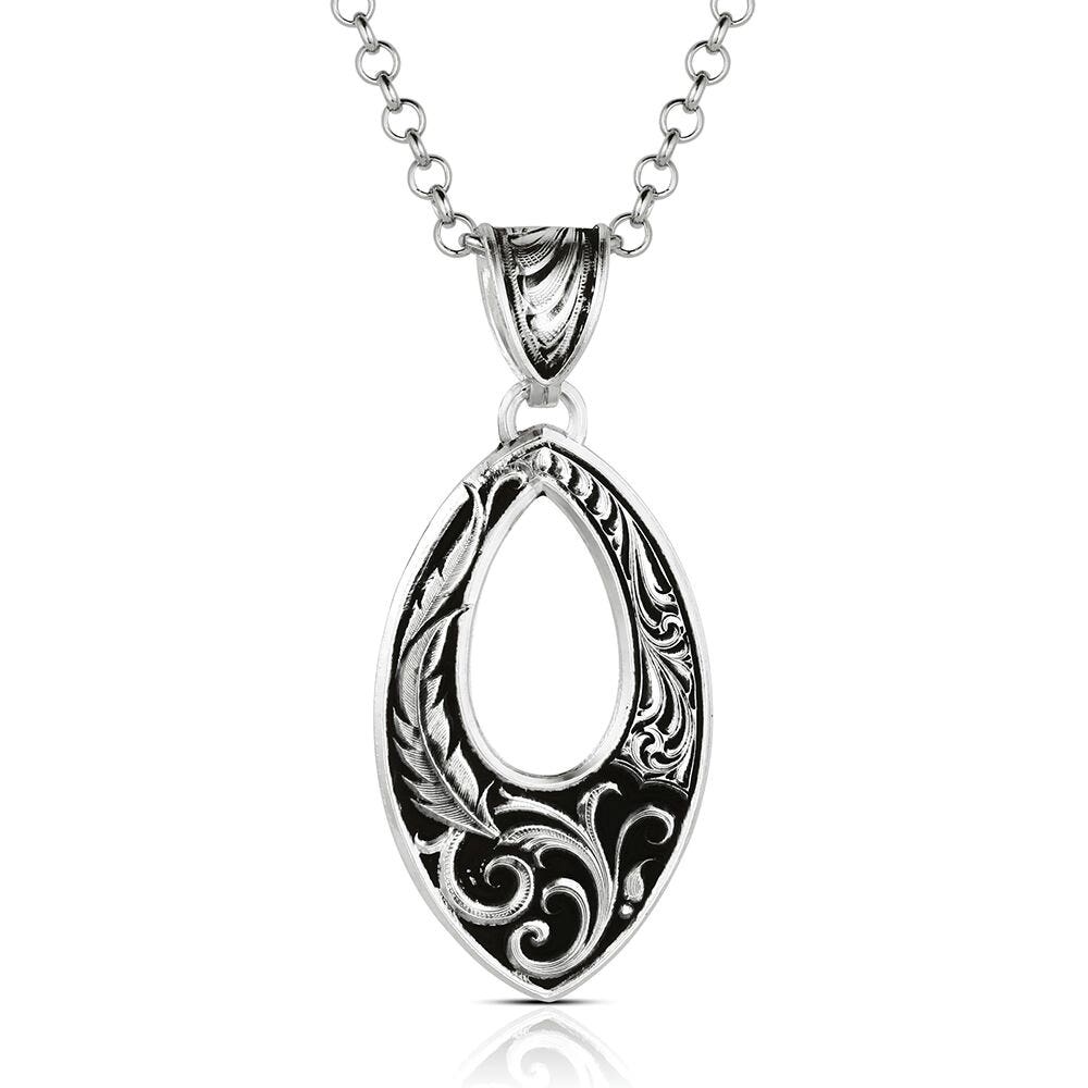 Montana Silversmiths American Made Series AMNC6419 Necklace, Women's, One-Size, Shadow and Shine, Brass