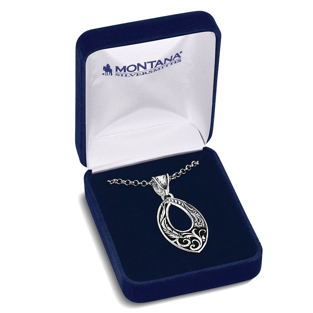 Montana Silversmiths American Made Series AMNC6419 Necklace, Women's, One-Size, Shadow and Shine, Brass