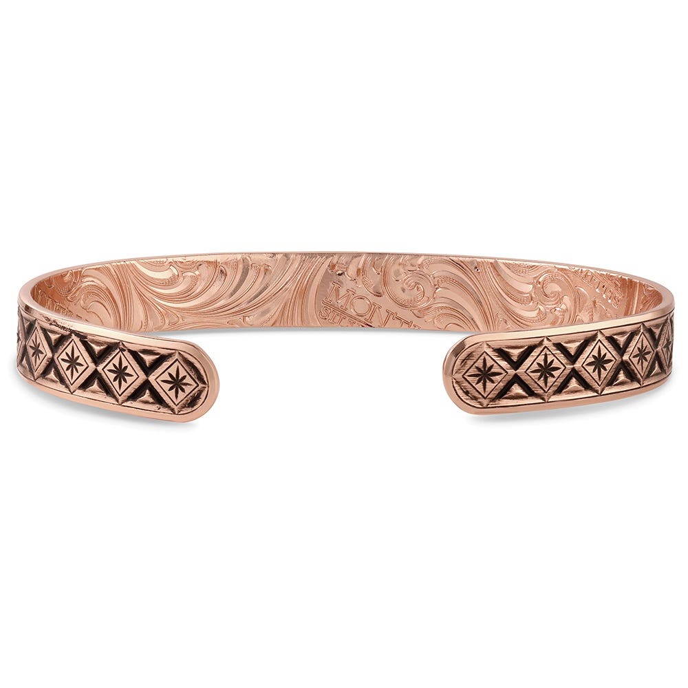 Montana Silversmiths American Made Series BC6410RG Bracelet, Cuff, Men's, One-Size, Sunset Rider, Brass