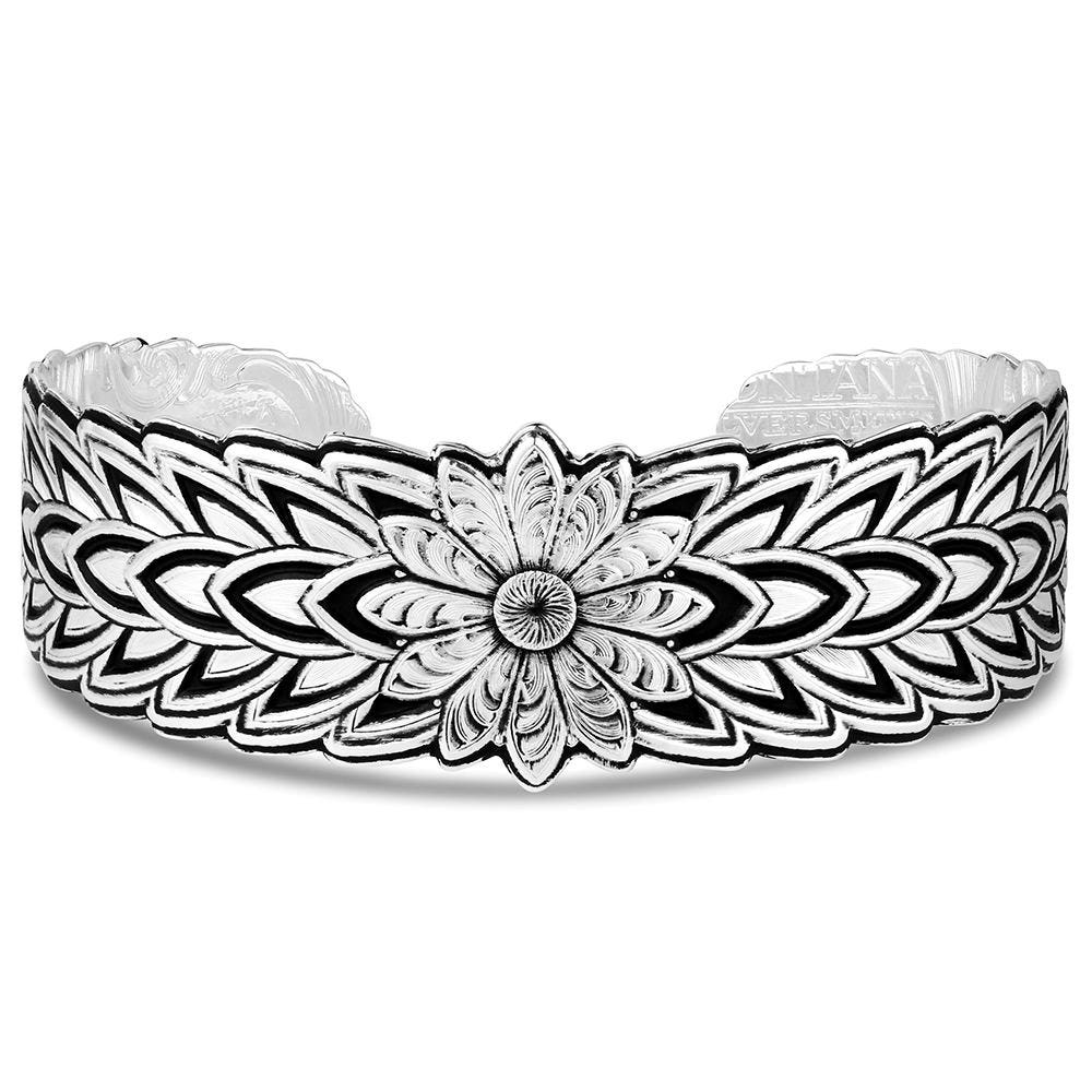 Montana Silversmiths BC6416 Bracelet, Cuff, Women's, One-Size, Flower Rowel, Brass
