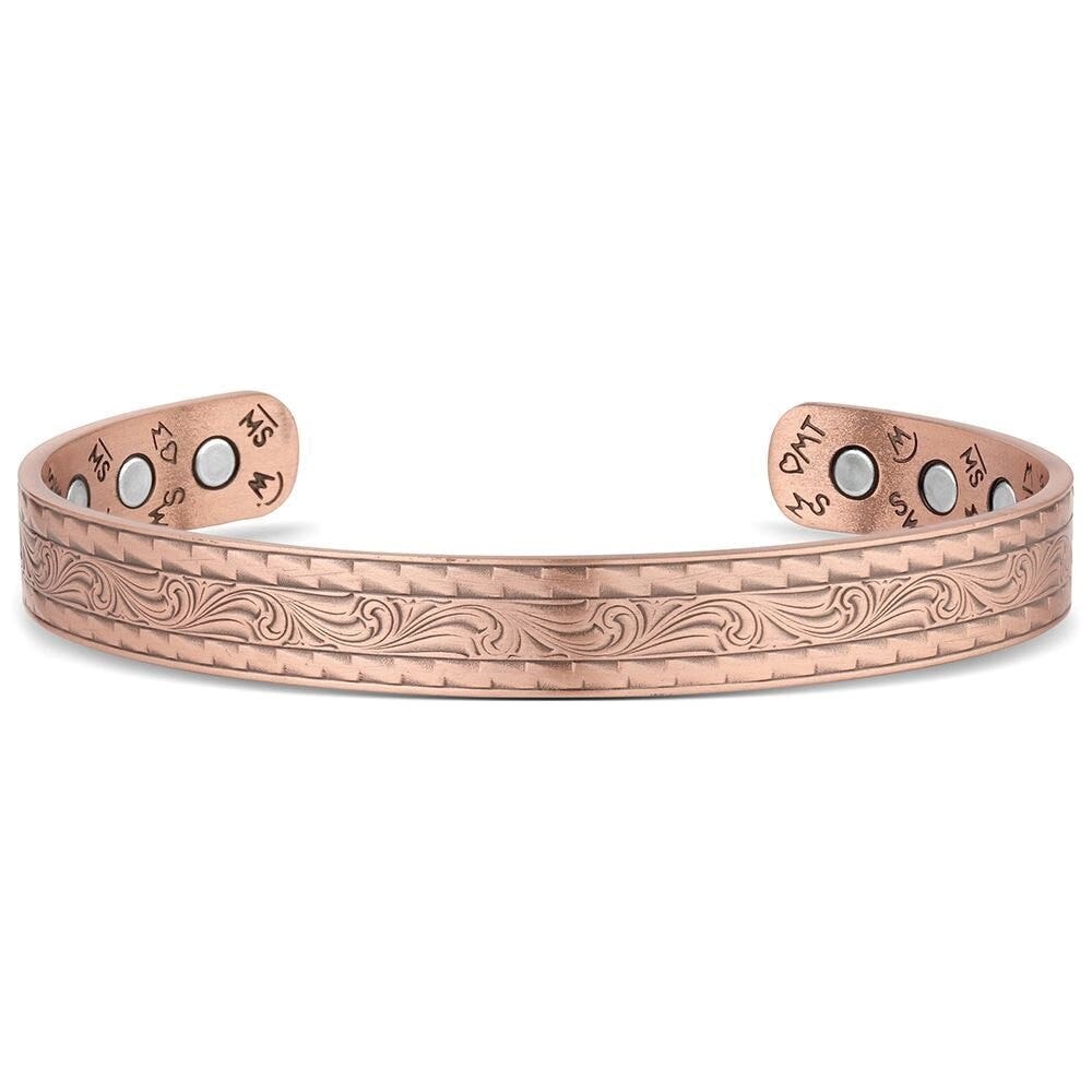 Montana Silversmiths BC6431 Bracelet, Cuff, Men's, One-Size, Western Scroll, Brass