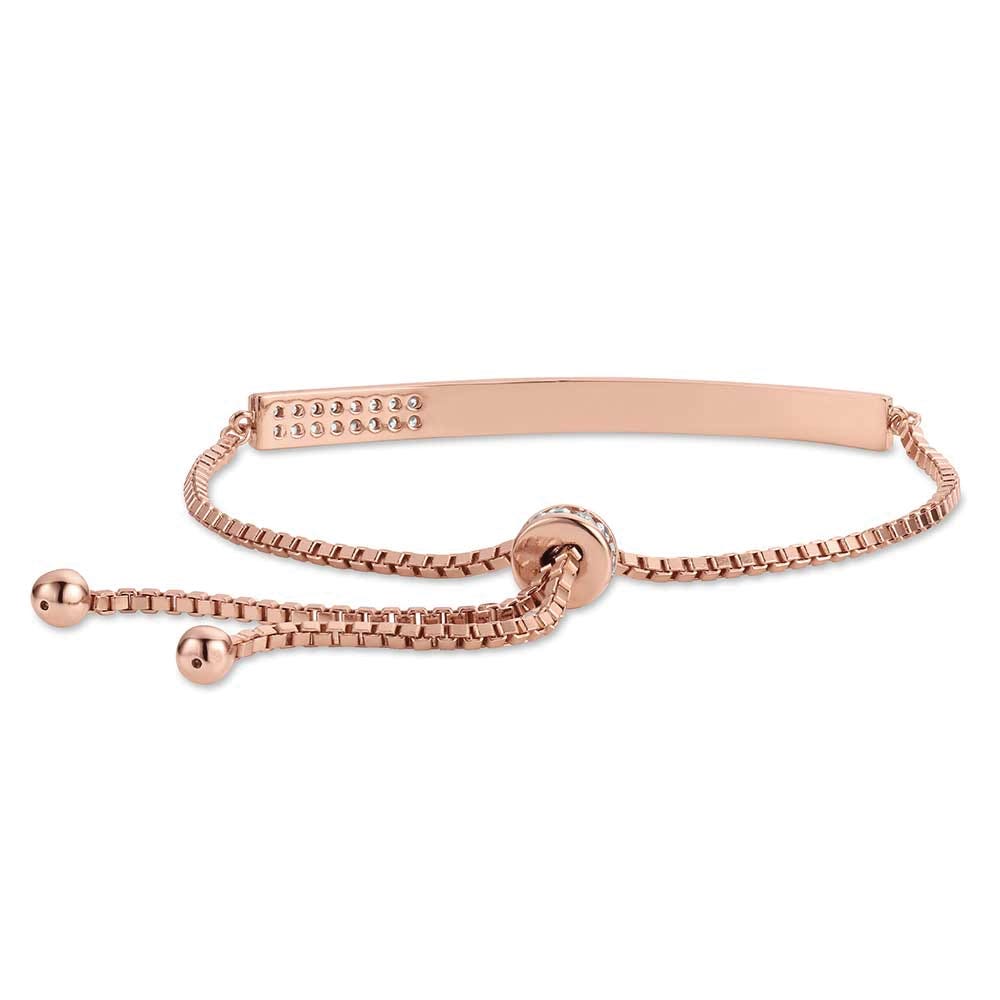 Montana Silversmiths BC6460 Bracelet, Adjustable Bolo, Women's, Rose Saloon Bar, Brass