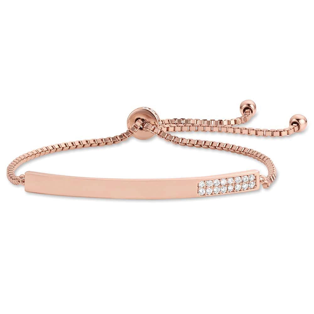 Montana Silversmiths BC6460 Bracelet, Adjustable Bolo, Women's, Rose Saloon Bar, Brass
