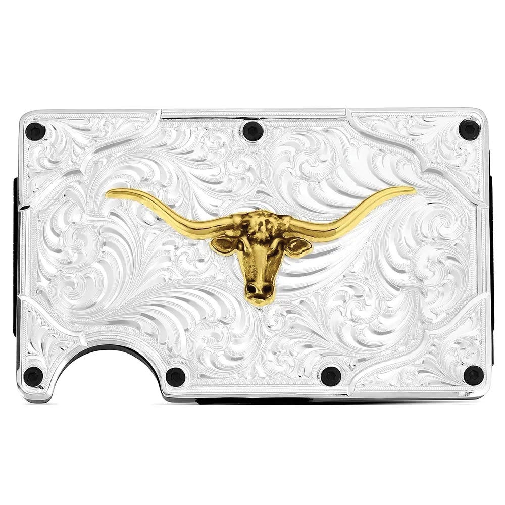 Montana Silversmiths CRCARD6409-771 Ironwood Card Case, Brass
