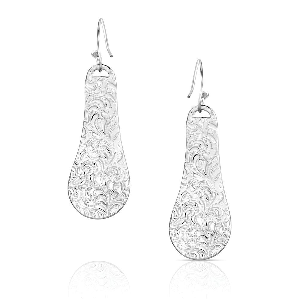 Montana Silversmiths ER6280 Earrings, Dangle, Women's, Desert Marigold Floral, Brass/Stainless Steel