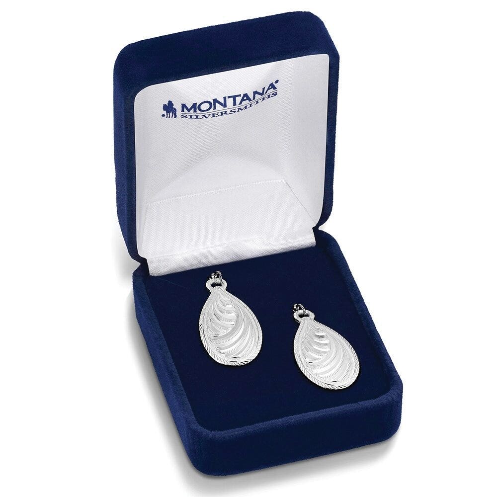 Montana Silversmiths American Made Series ER6281 Earrings, Dangle, Women's, Sandstorm Spiral, Brass