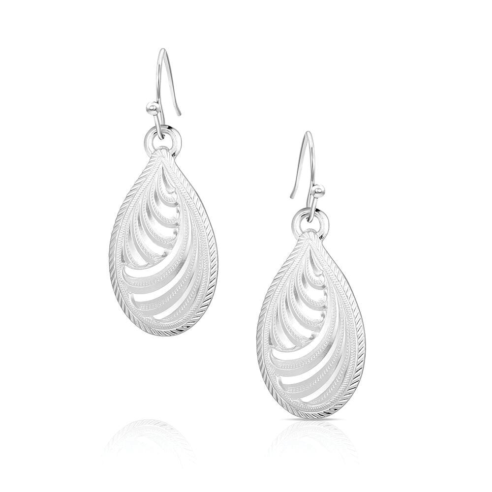Montana Silversmiths American Made Series ER6281 Earrings, Dangle, Women's, Sandstorm Spiral, Brass
