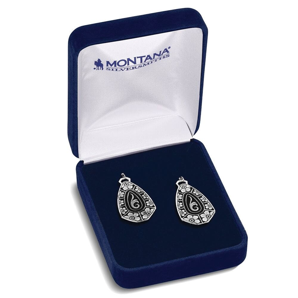 Montana Silversmiths ER6420 Earrings, Dangle, Women's, Saguaro Blossom, Brass/Stainless Steel