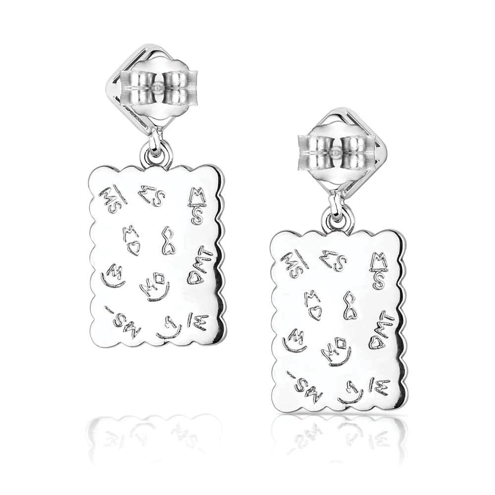 Montana Silversmiths ER6451 Earrings, Drop, Women's, Starlit Canyon, Cubic Zirconia Gemstone, Brass/Stainless Steel