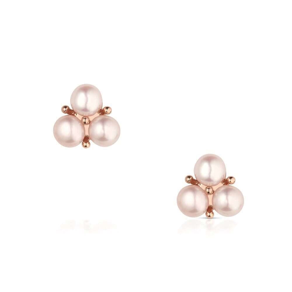 Montana Silversmiths ER6471 Earrings, Stud, Women's, Rosewood Rodeo, Pearl Gemstone, Brass/Stainless Steel