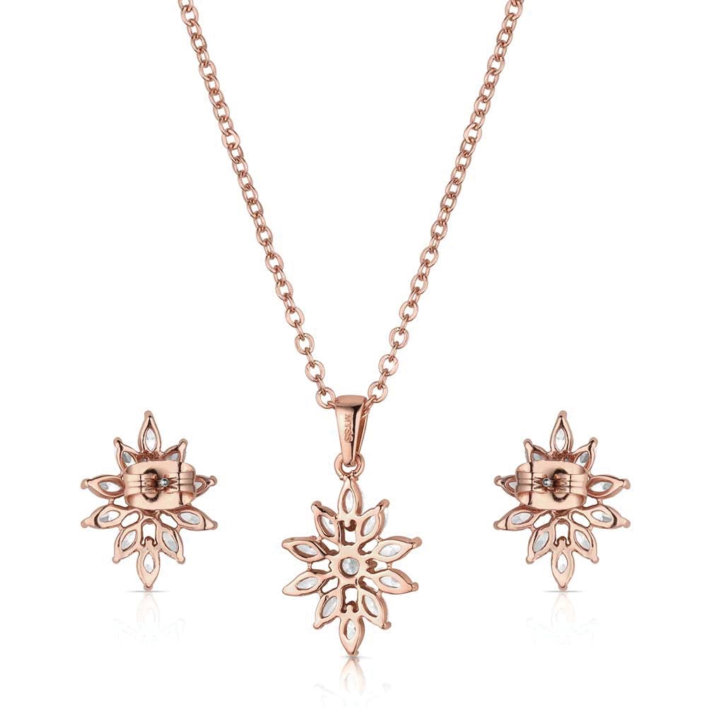 Montana Silversmiths JS6459 Jewelry Set, One-Size, Crimson Sun, Cubic Zirconia Gemstone, Brass/Stainless Steel