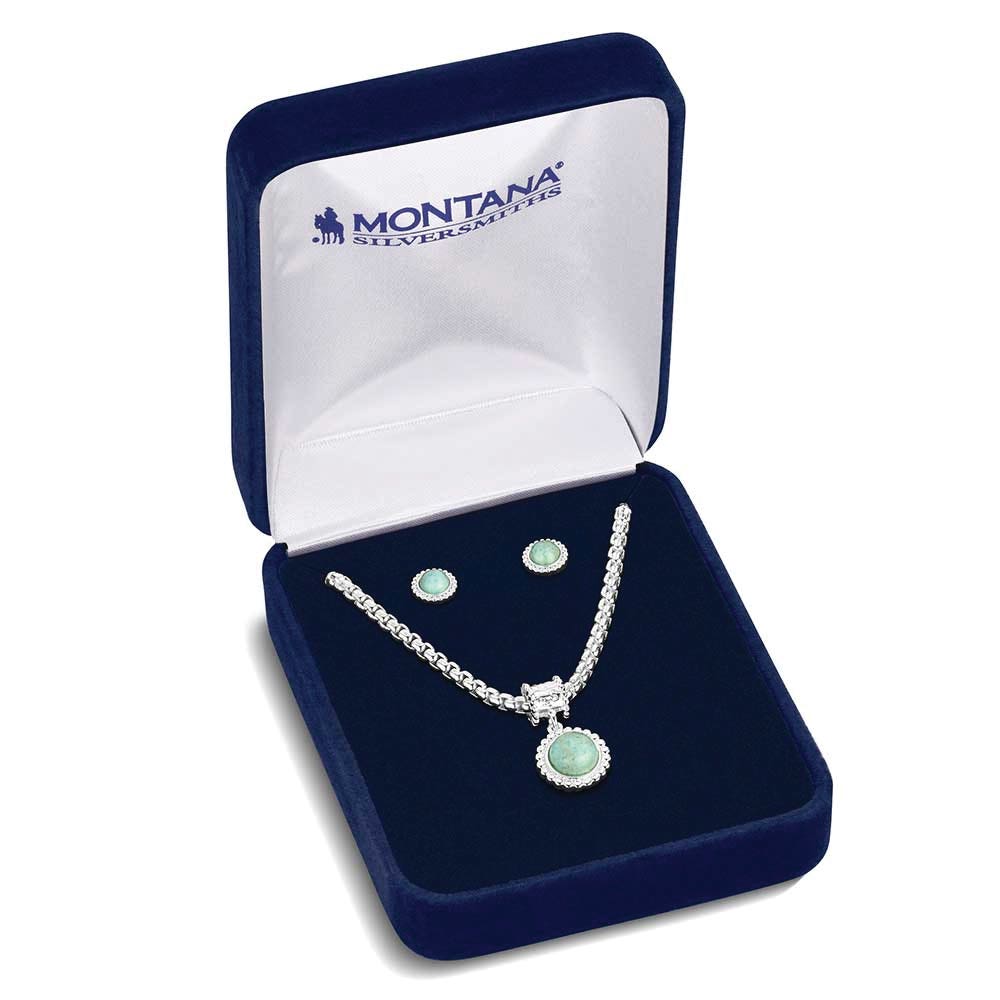 Montana Silversmiths JS6488 Jewelry Set, One-Size, Sage Creek, Brass/Stainless Steel
