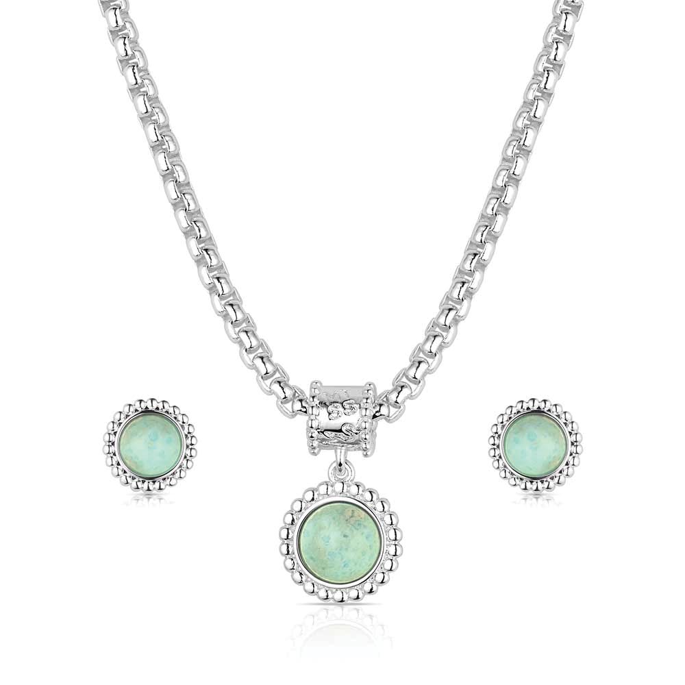 Montana Silversmiths JS6488 Jewelry Set, One-Size, Sage Creek, Brass/Stainless Steel