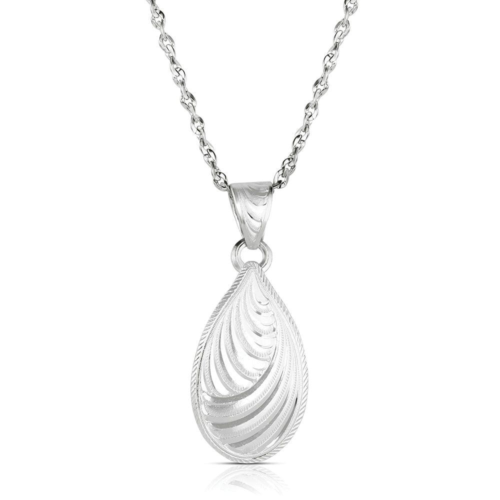 Montana Silversmiths NC6281 Necklace, One-Size, Sandstorm Spiral, Turquoise Gemstone, Brass