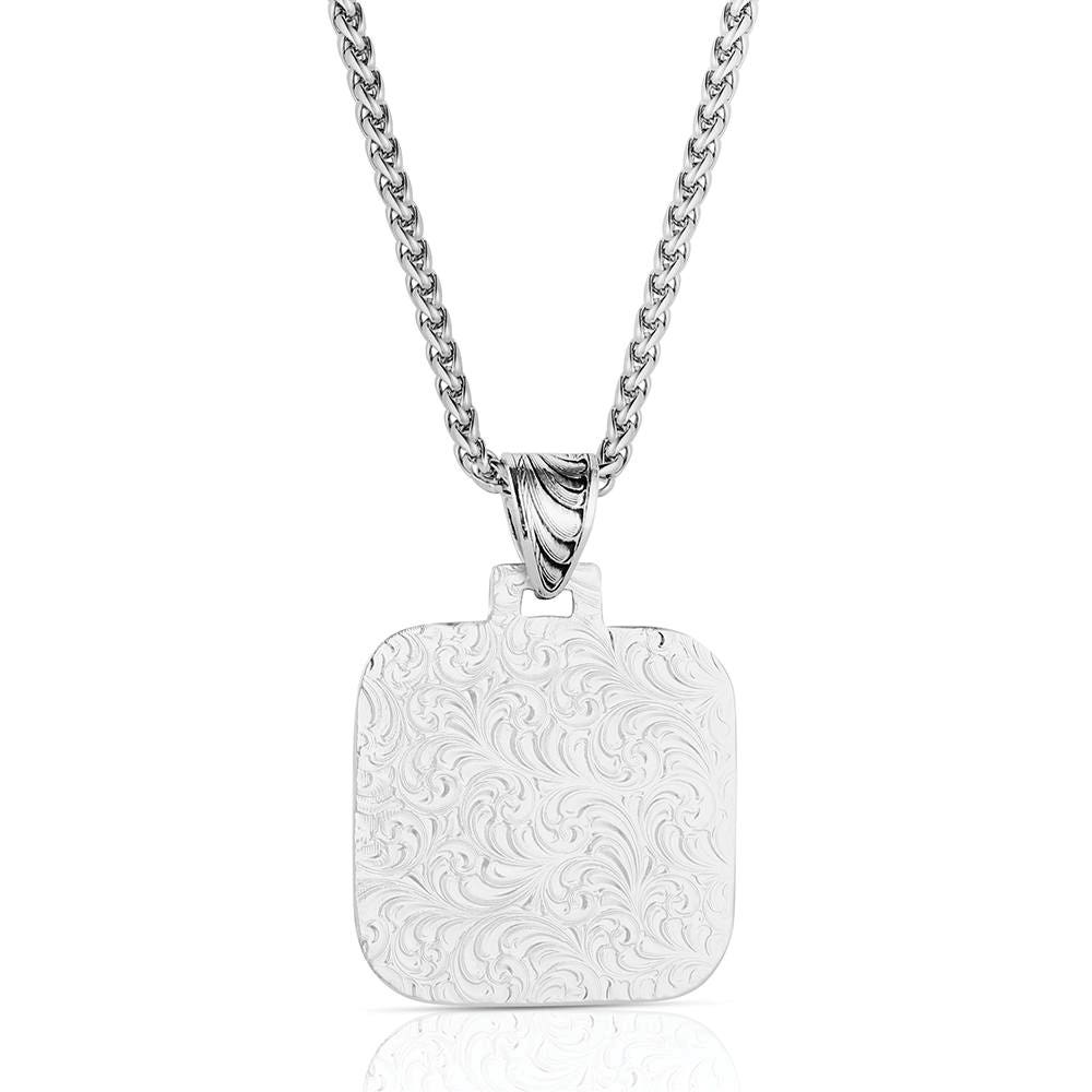 Montana Silversmiths NC6411 Necklace, Men's, Ironwood Cross, Brass