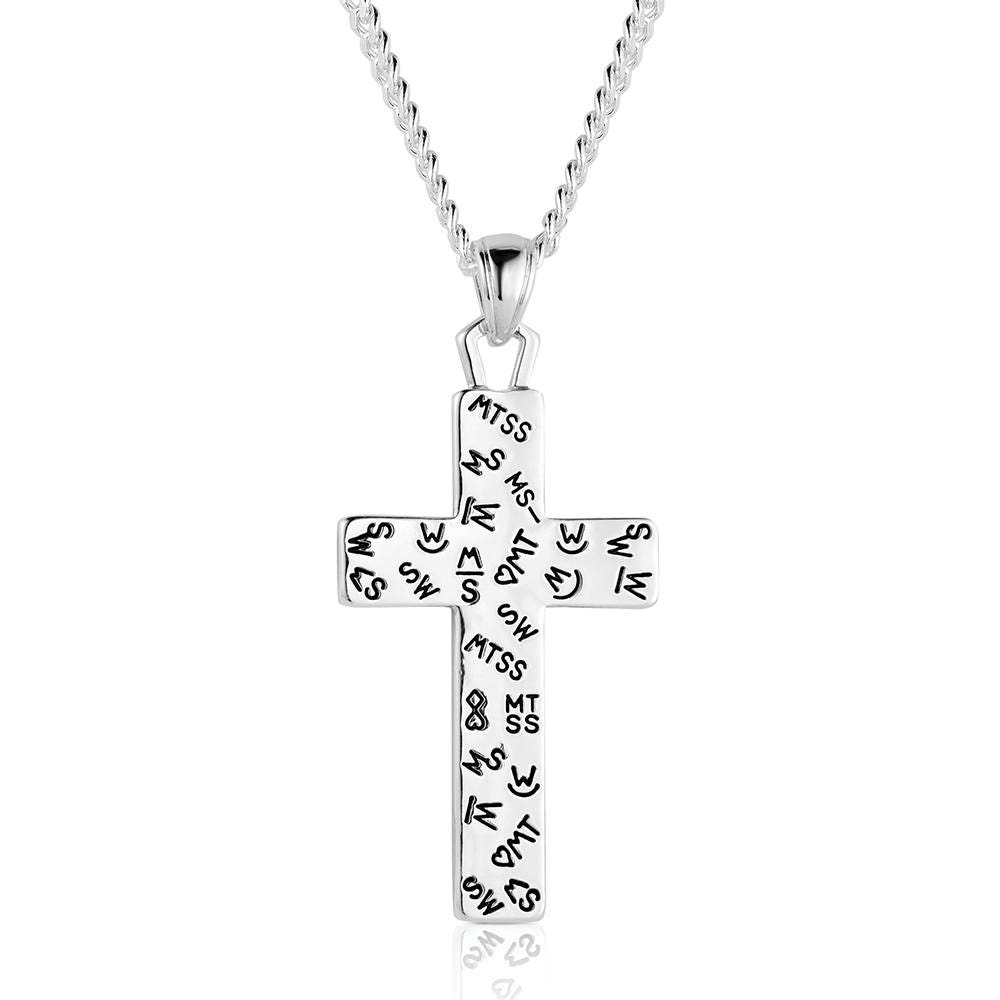 Montana Silversmiths NC6430 Necklace, Men's, One-Size, Unbridled Blessings, Leather/Stainless Steel
