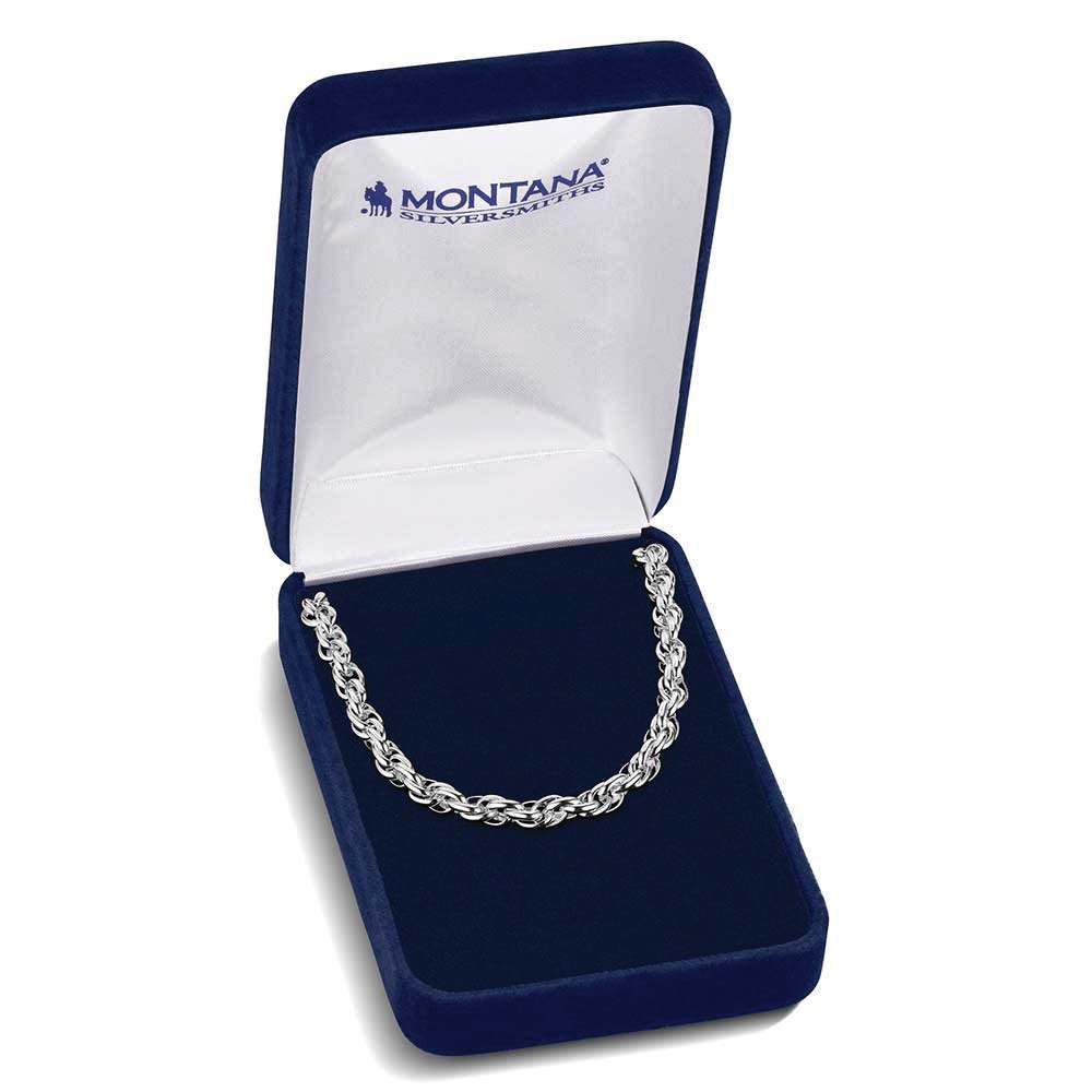 Montana Silversmiths NC6431 Necklace, Men's, One-Size, Gatekeeper Wheat Chain, Stainless Steel