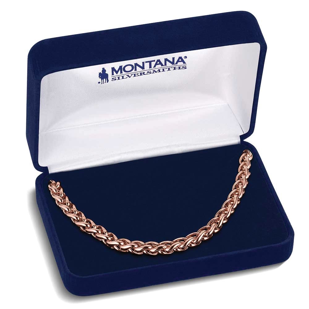 Montana Silversmiths NC6433 Necklace, One-Size, Ember Wheat Chain, Stainless Steel