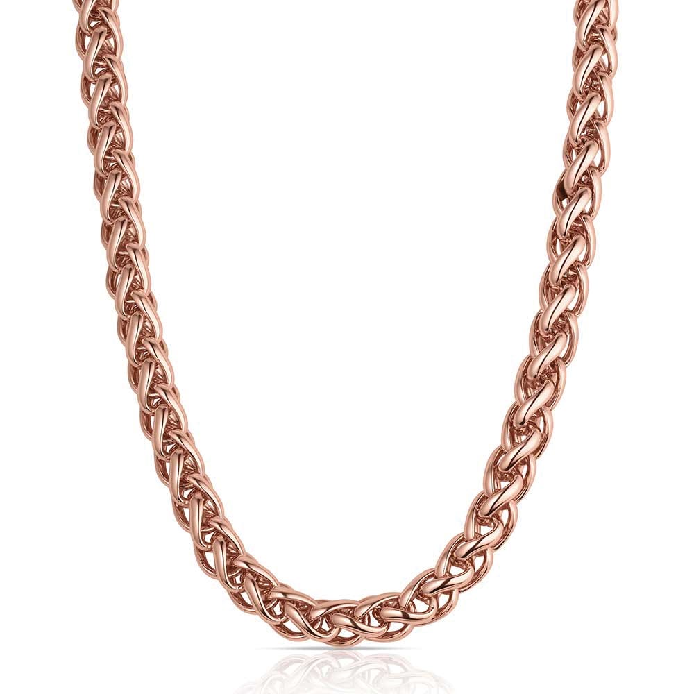 Montana Silversmiths NC6433 Necklace, One-Size, Ember Wheat Chain, Stainless Steel