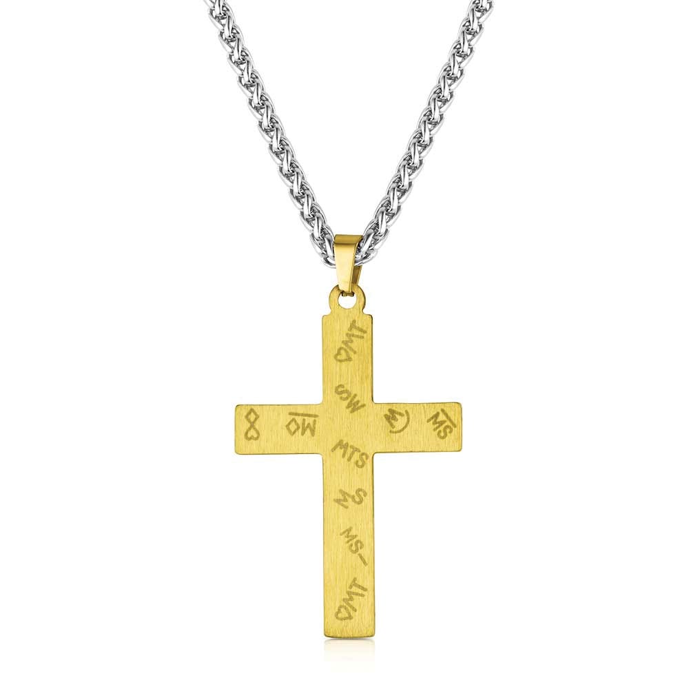 Montana Silversmiths NC6435 Necklace, One-Size, Anchor Point Cross, Stainless Steel
