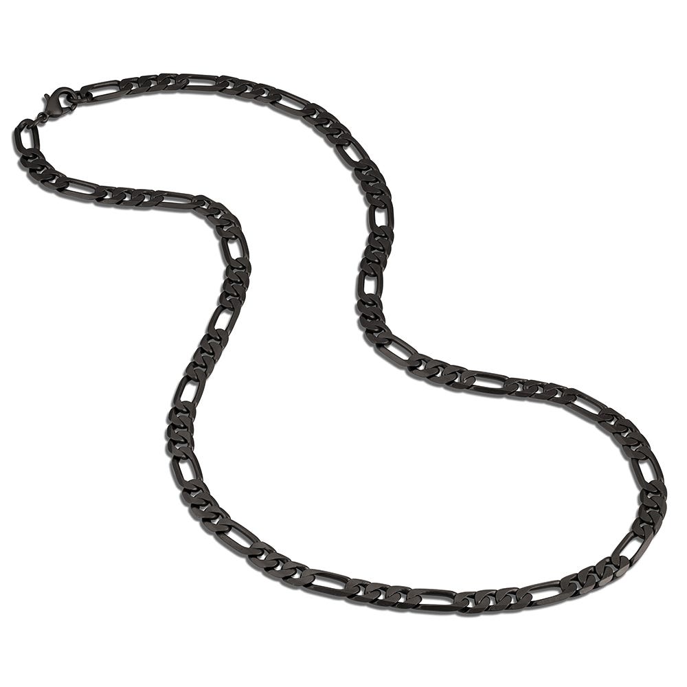 Montana Silversmiths NC6438 Necklace, Men's, One-Size, Onyx Chain, Stainless Steel