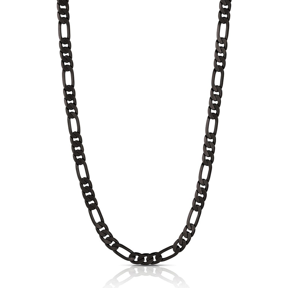 Montana Silversmiths NC6438 Necklace, Men's, One-Size, Onyx Chain, Stainless Steel