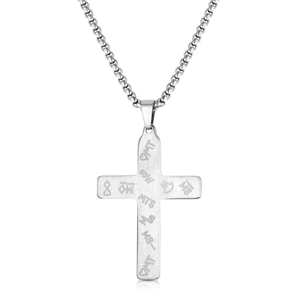Montana Silversmiths NC6442 Necklace, Men's, One-Size, Pure Faith Cross, Stainless Steel