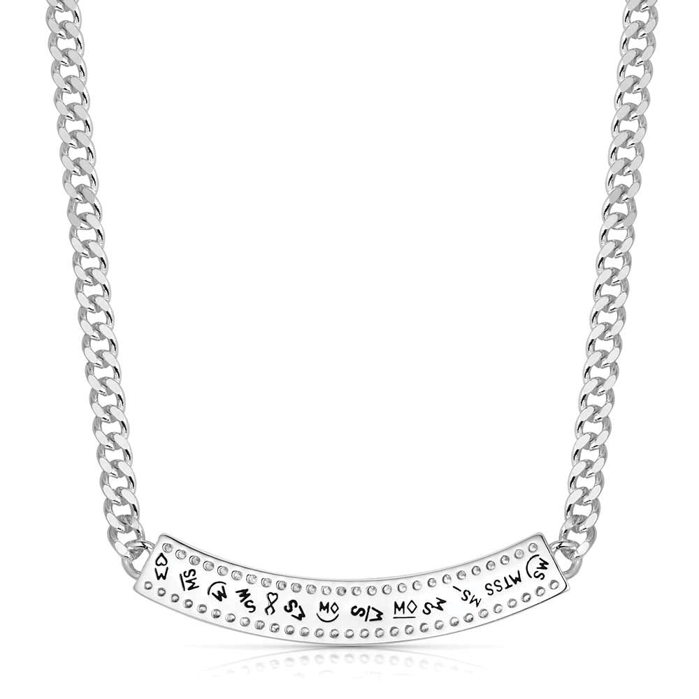 Montana Silversmiths NC6446 Necklace, Women's, High Prairie, Cubic Zirconia Gemstone, Brass