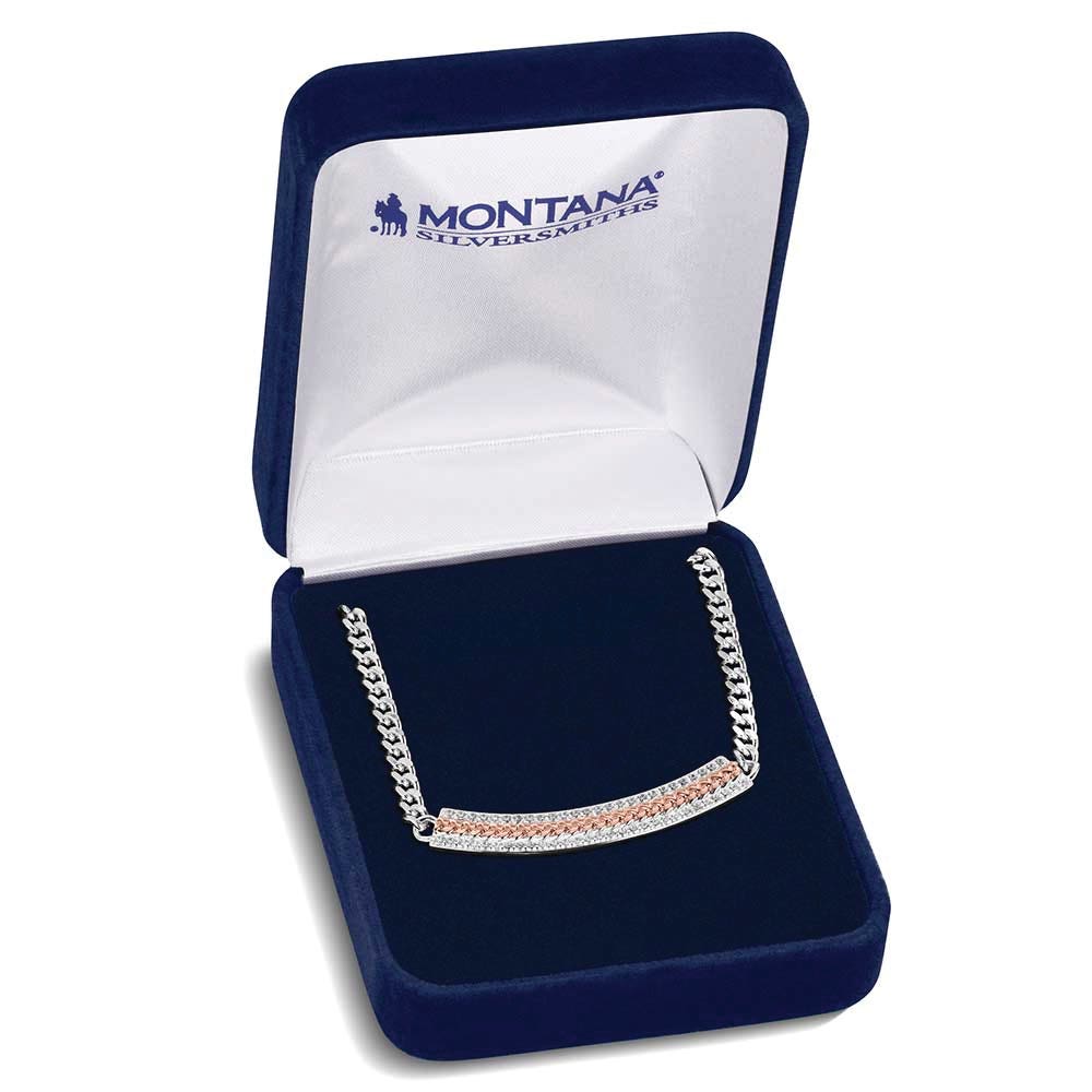 Montana Silversmiths NC6446 Necklace, Women's, High Prairie, Cubic Zirconia Gemstone, Brass