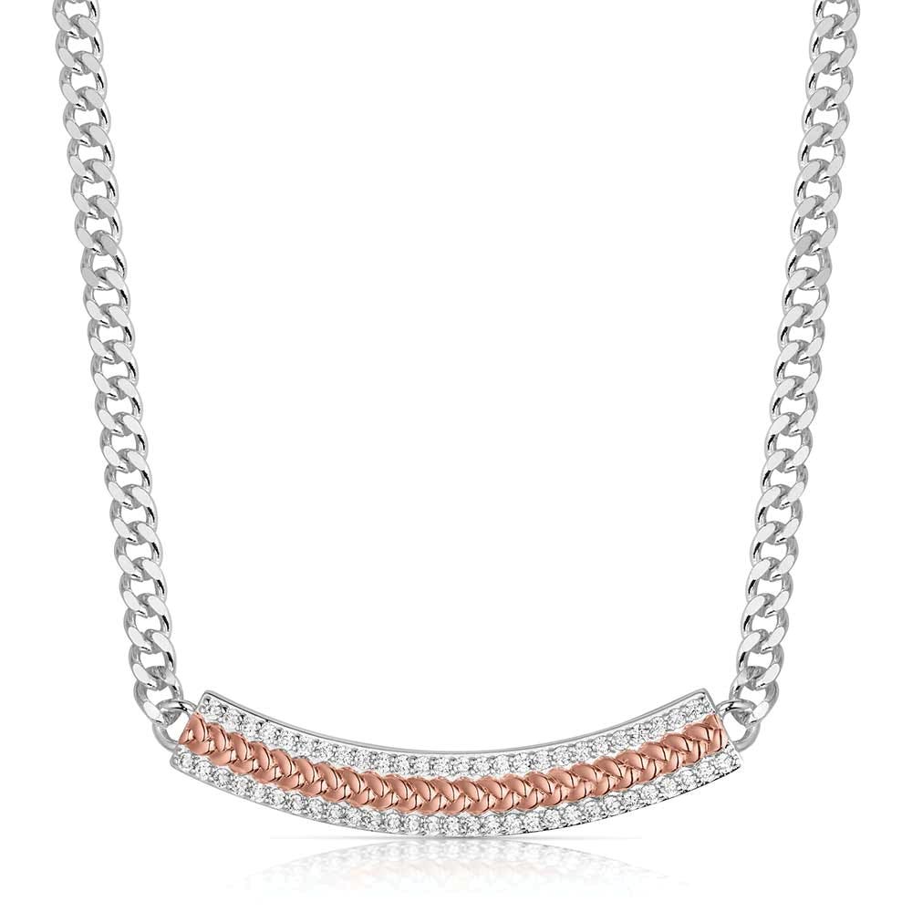 Montana Silversmiths NC6446 Necklace, Women's, High Prairie, Cubic Zirconia Gemstone, Brass