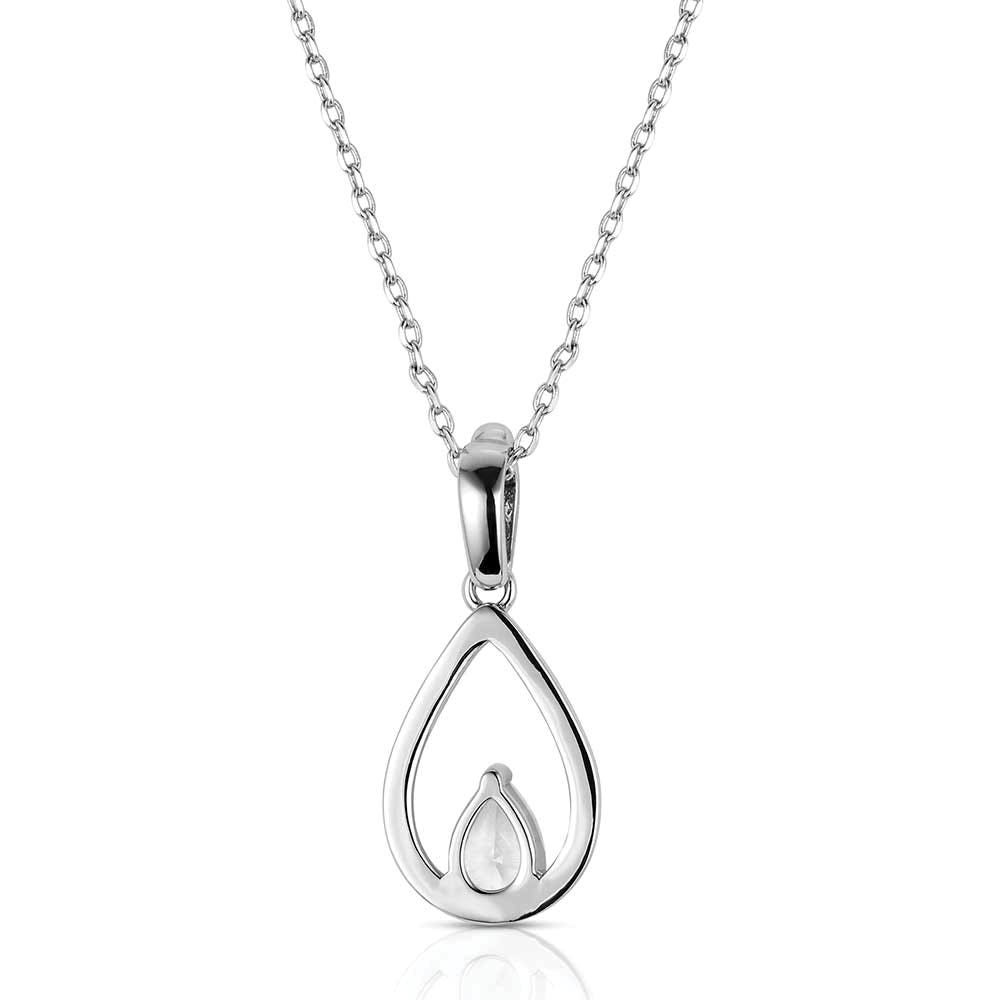 Montana Silversmiths NC6455 Necklace, Women's, Wandering Trail, Cubic Zirconia Gemstone, Brass