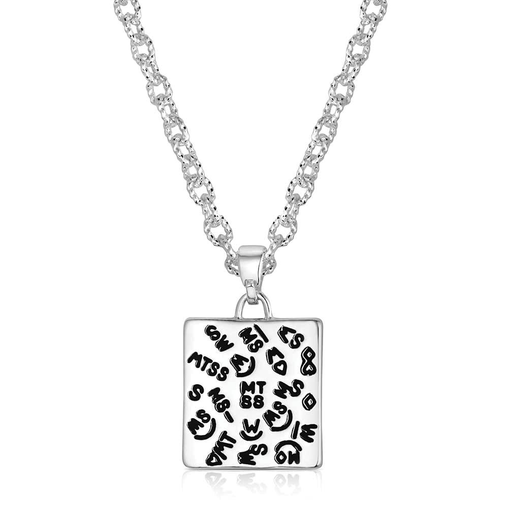 Montana Silversmiths NC6464 Necklace, Women's, One-Size, Ranch House Floral, Zinc Alloy