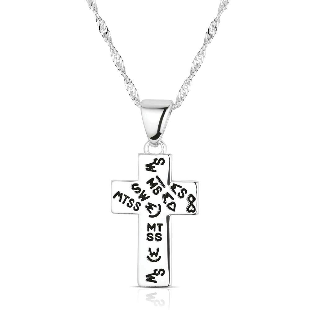 Montana Silversmiths NC6470 Necklace, One-Size, Faith Evermore Cross, Zinc Alloy