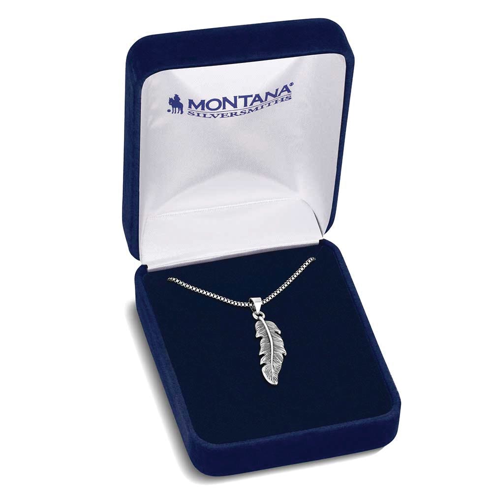 Montana Silversmiths NC6476 Necklace, One-Size, Steel Wing, Brass