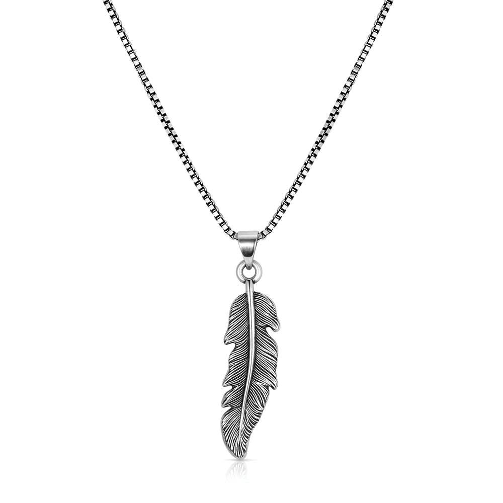 Montana Silversmiths NC6476 Necklace, One-Size, Steel Wing, Brass