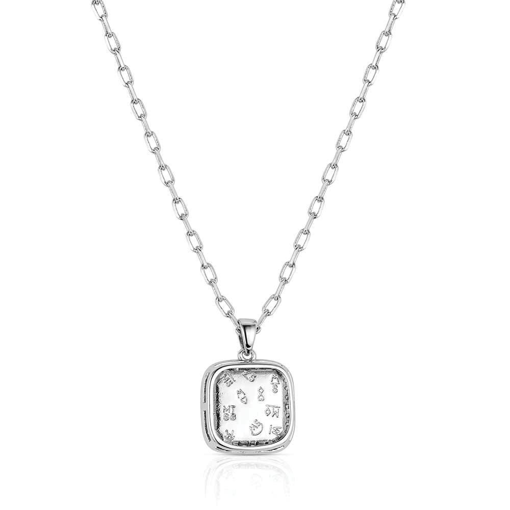 Montana Silversmiths NC6481 Necklace, Women's, Glamour Cut, Cubic Zirconia, Turquoise Gemstone, Brass