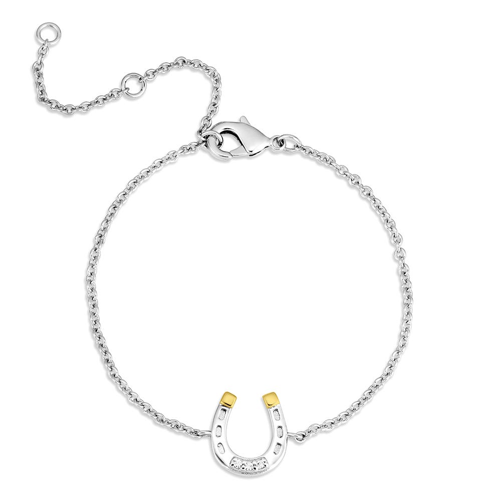 Montana Silversmiths QBC6429 Bracelet, Lucky Harmony, Cubic Zirconia Gemstone, Brass