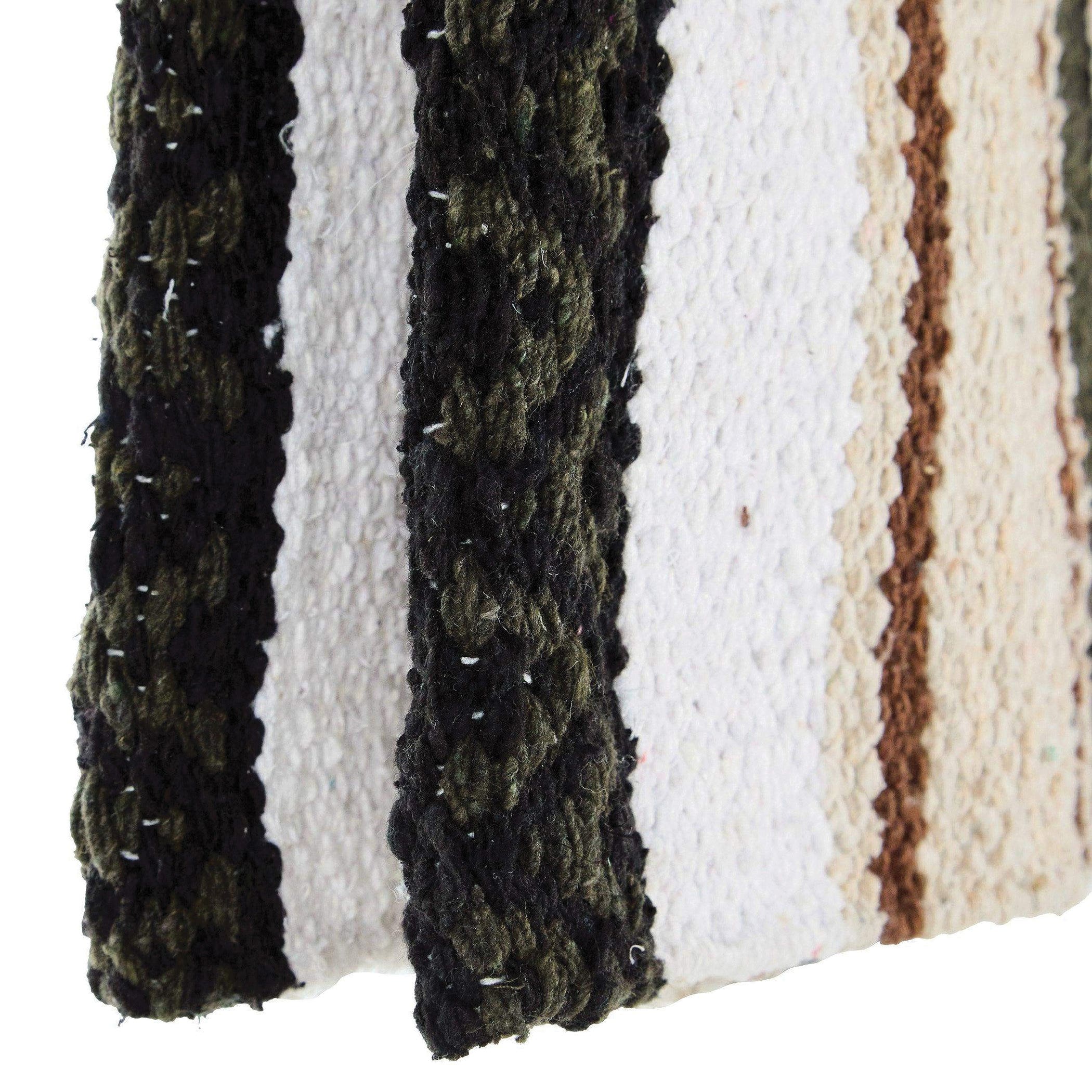 Mayatex Hogan Series 1302-14 Saddle Blanket, Acrylic Blend, Black/Chocolate/Cream/Dark Olive/Sand